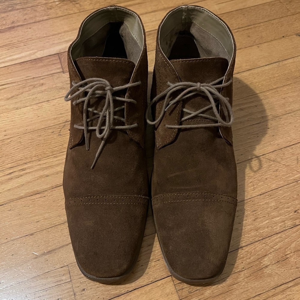 Brown Suede Calvin Klein Dress shoes - Picture 2 of 5